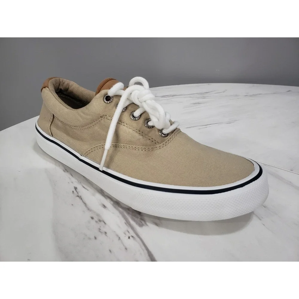 NEW - Size 8.5 - Sperry Striper ii CVO SW‎ Chino Mens Tan Khaki